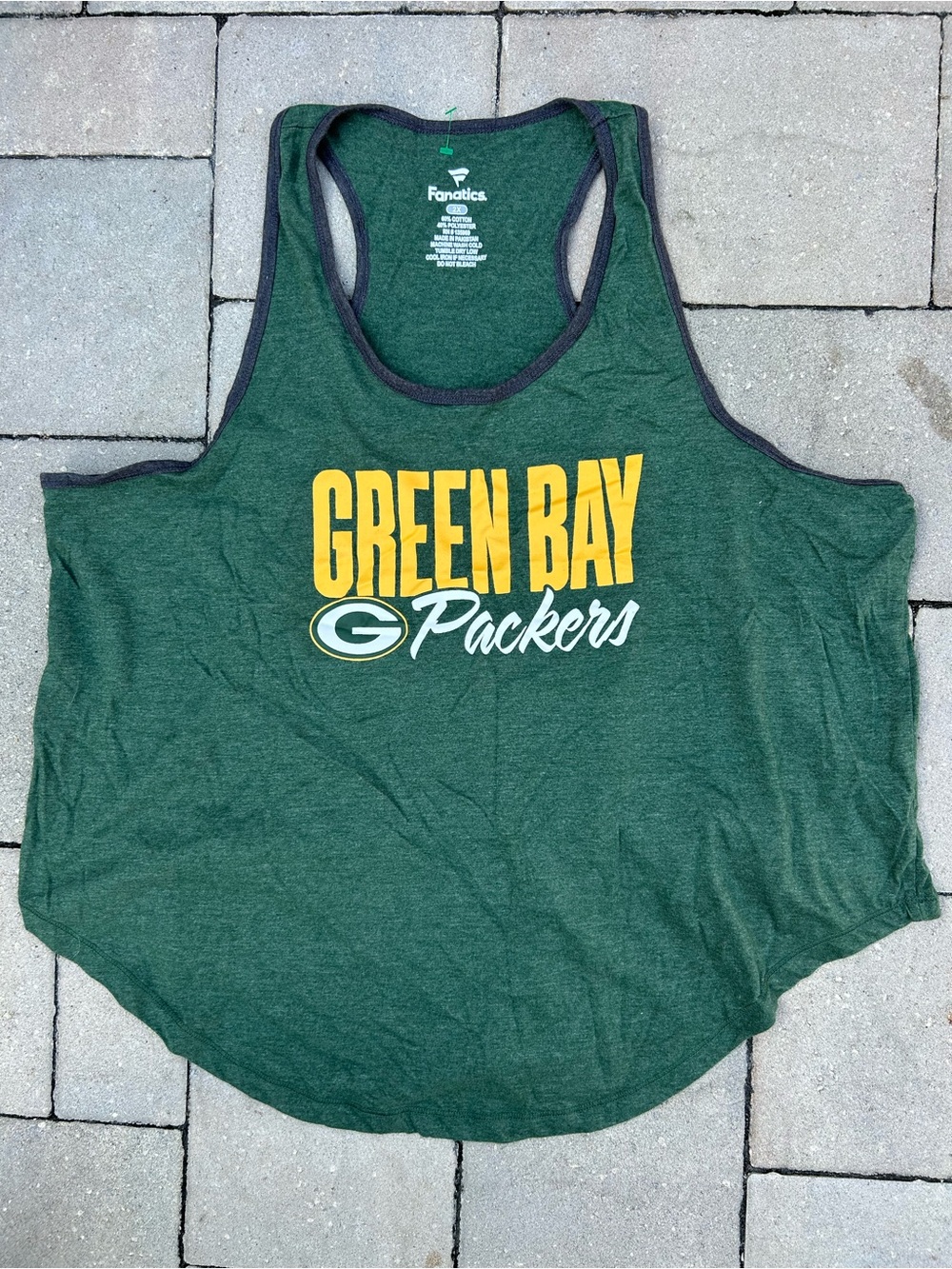 Fanatics Green Bay Packers Plus Size Women's  Racerback Tank